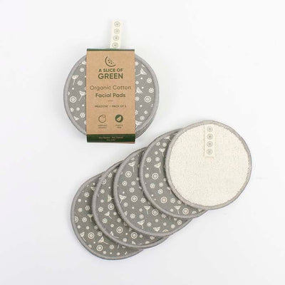 Organic Cotton Facial Pads - 5-Pack