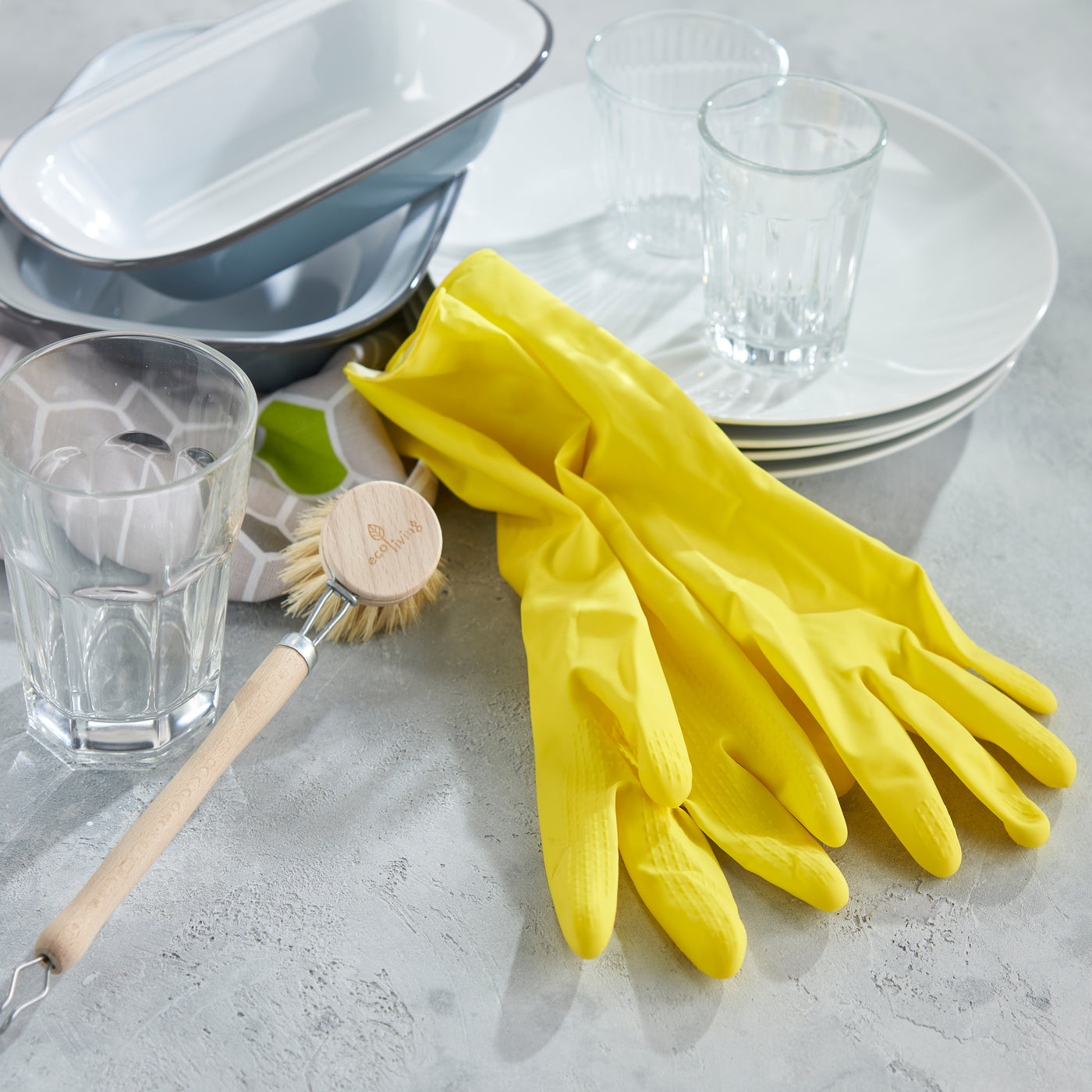 Ecoliving Natural Latex Rubber Gloves - Various Sizes